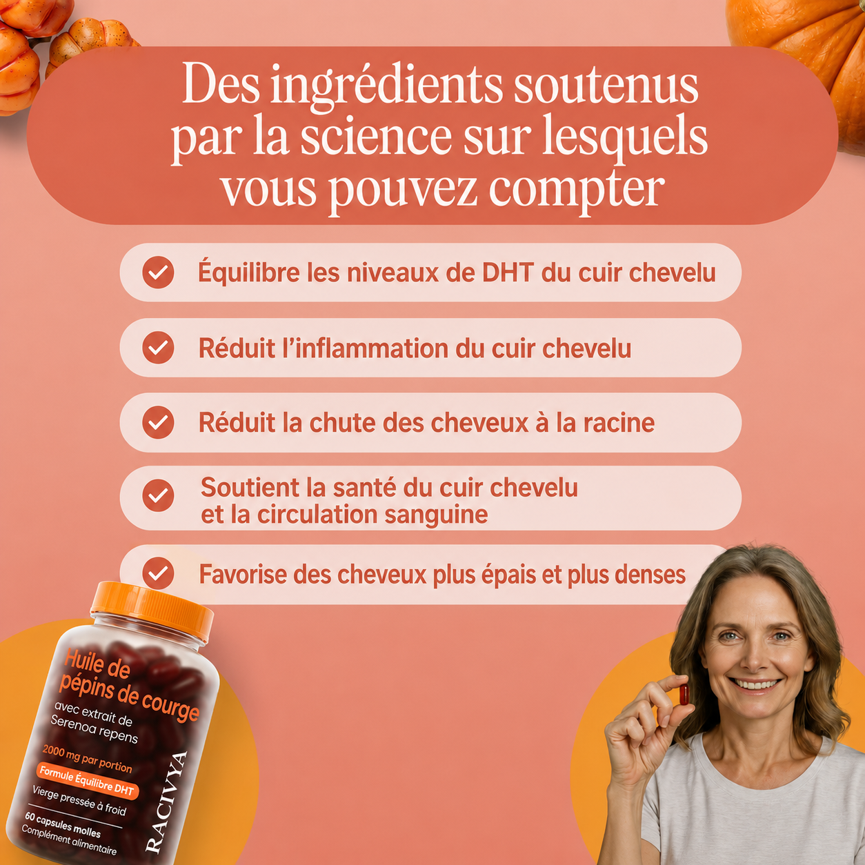 Réduire la perte de cheveux après seulement 30 jours
